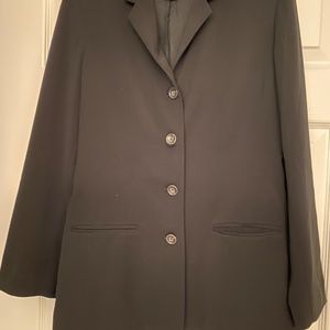 Banana Republic Women's Black Cotton Blend Stretch Blazer Size 8